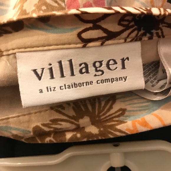 Villager By Liz Claiborne Floral Skirt Size 8 - Picture 2 of 7